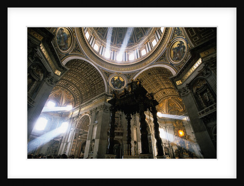 Shafts of Light Inside St. Peter's Basilica by Anonymous