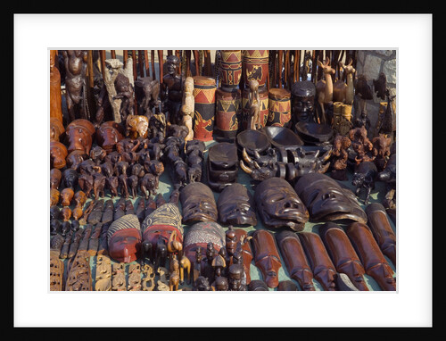 Wood Carvings at Bazaar by Anonymous