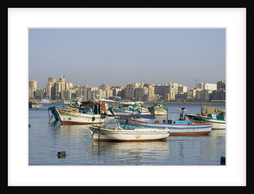 Fishing Boats in Alexandria Harbor by Anonymous