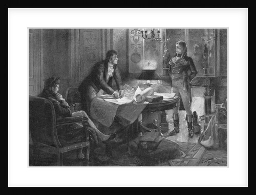 Bonaparte Discussing the Louisiana Purchase with Talleyrand and Marbois by Andre Castaigne
