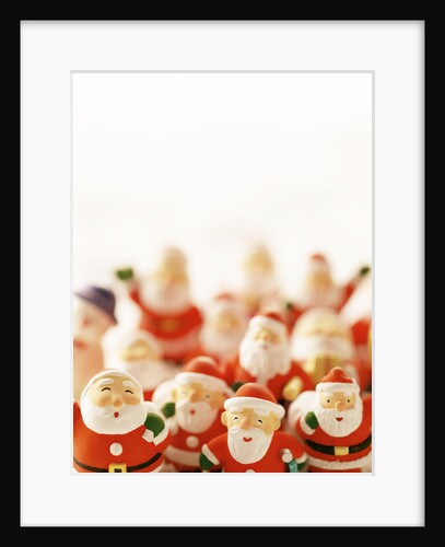 Group of Santa Figurines by Anonymous