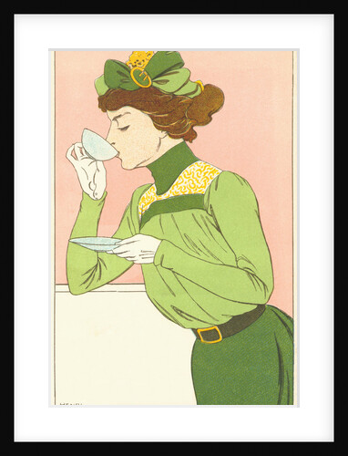 Spring Fashion Postcard by Henri Meunier