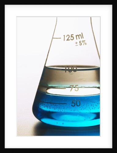 Beaker Filled with Blue Liquid by Anonymous