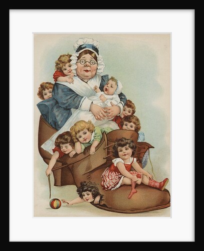 Trade Card with the Old Woman Who Lived in a Shoe by Anonymous