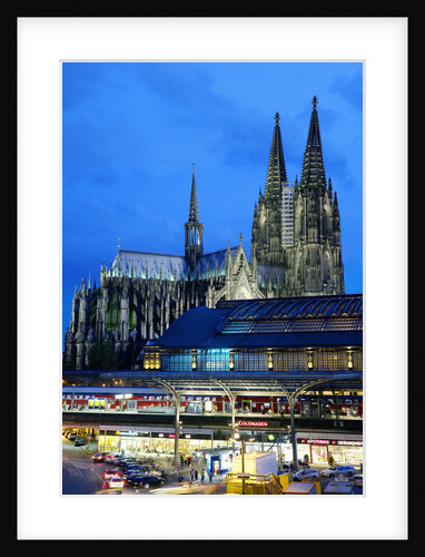 Cologne Cathedral and Railway Station by Anonymous