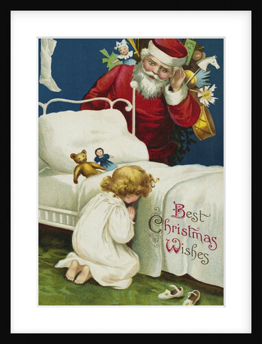 Best Christmas Wishes Postcard by Ellen H. Clapsaddle