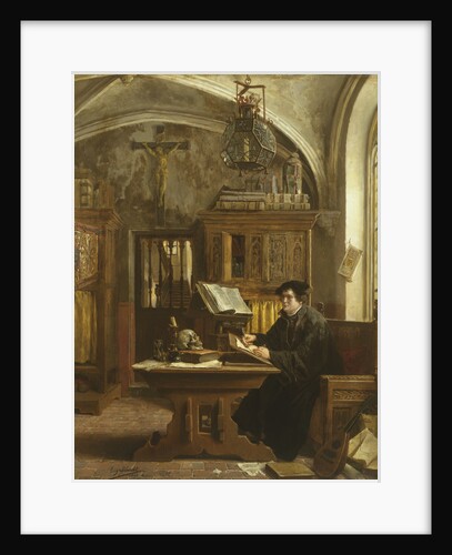 Martin Luther Translating the Bible, Wartburg Castle, 1521 by Eugene Siberdt