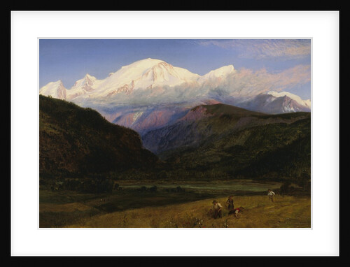 A View of Mont Blanc from Servoz, France by Henry Moore