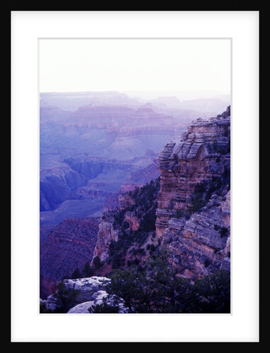 Sunset paints the Grand Canyon purple and mauve by Anonymous