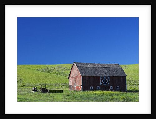 Barn Amongst Wheat Fields by Anonymous