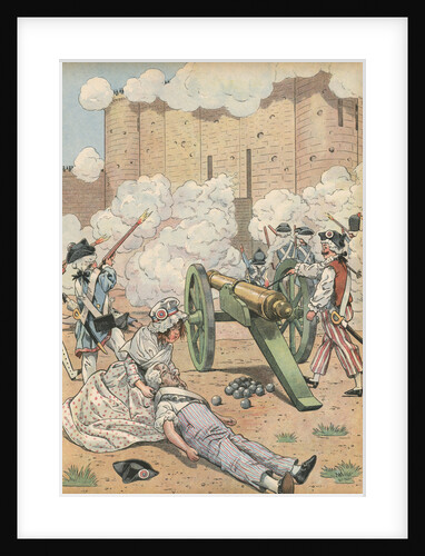 Illustration of the Taking of the Bastille by Jacques Onfroy de Breville