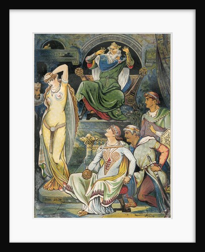 Illustration of King Lear and Cordelia by John Moyr Smith