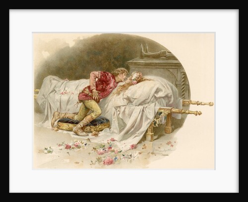 Illustration of Romeo Mourning Juliet by Ludovico Marchetti