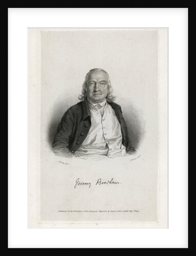 Portrait of Jeremy Bentham by James Thomson