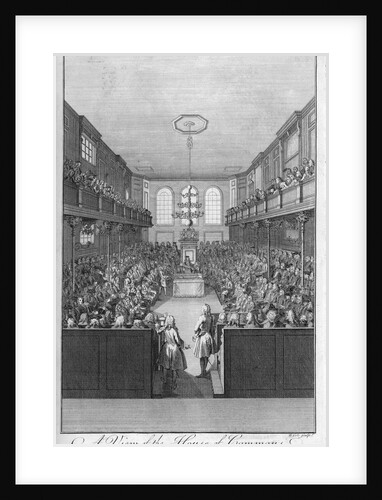A View of the House of Commons by B. Cole
