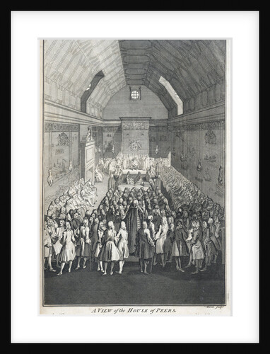 A View of the House of Peers by B. Cole