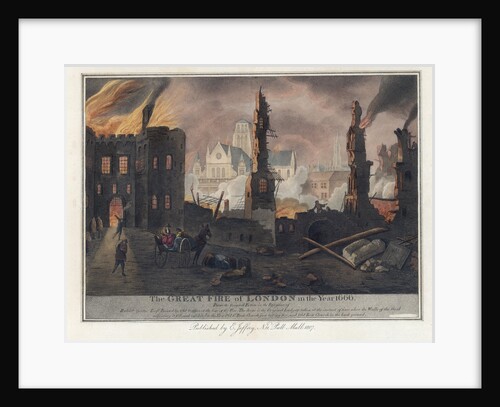 The Great Fire of London in the Year 1666 Print by Anonymous