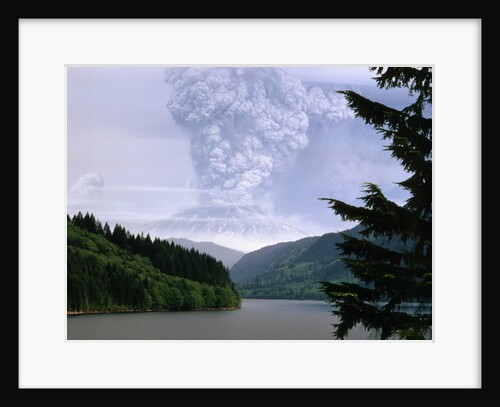 Mount St. Helens Erupting by Anonymous