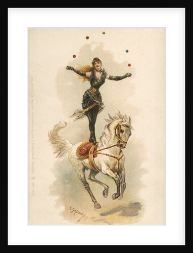 At the Circus Postcard by Anonymous
