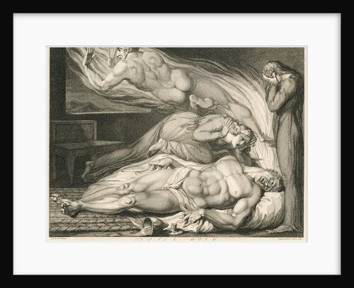 Death of the Strong Wicked Man by William Blake