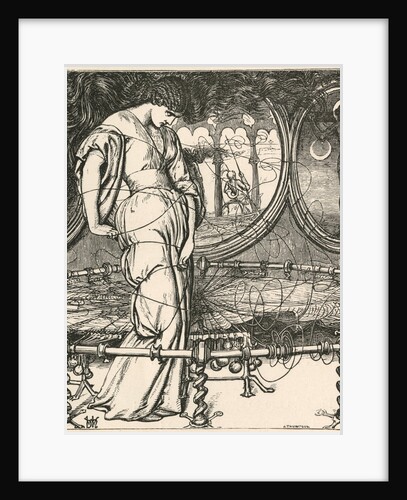 Illustration of the Lady of Shalott by William Holman Hunt