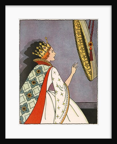 Illustration of the Evil Queen Before the Mirror by Bess Livings