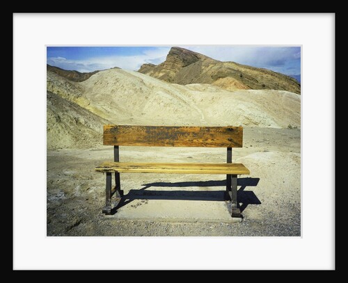 Bench in Death Valley Desert by Anonymous