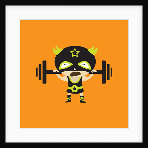 El Frijole Lifting Weights by Anonymous