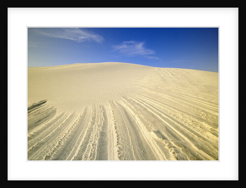 Wind Made Patterns on White Gypsum Dune by Anonymous