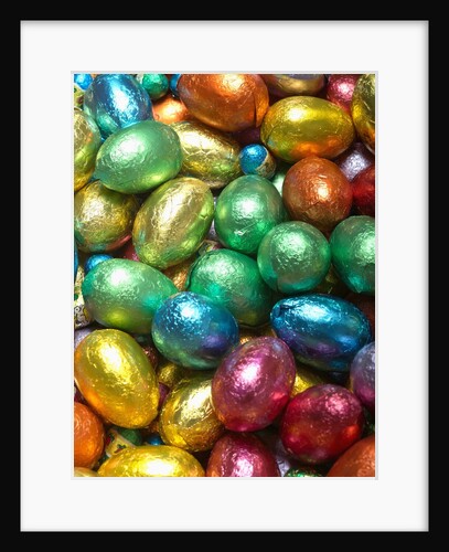Colorful Chocolate Eggs by Anonymous