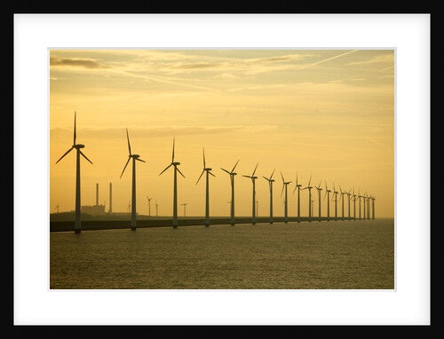 Line of Wind Turbines by Anonymous