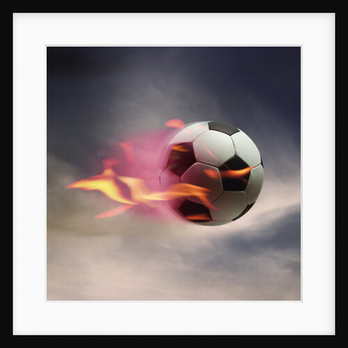 Flaming Soccer Ball by Anonymous