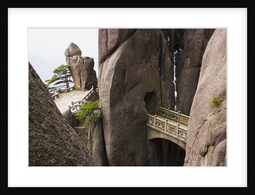 Bridge in the Huangshan Mountains by Anonymous