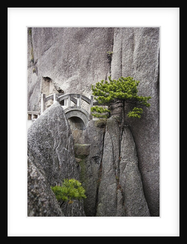 Bridge on Huangshan Mountains by Anonymous
