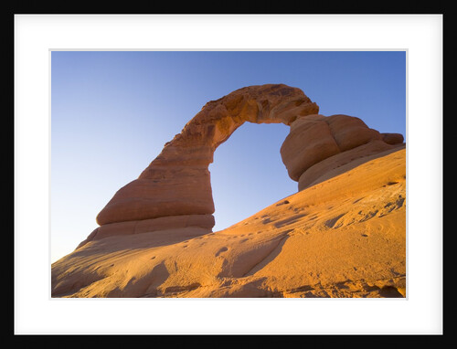 Natural Rock Arch in Desert by Anonymous