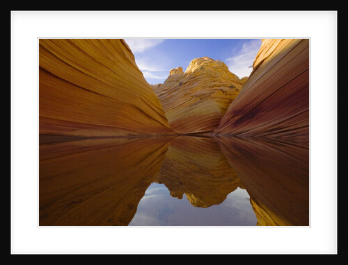 Rainwater Pool Among Sandstone Buttes by Anonymous