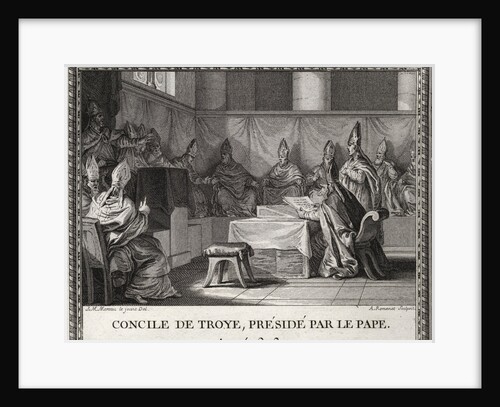 Illustration of the Council of Troyes by Anonymous