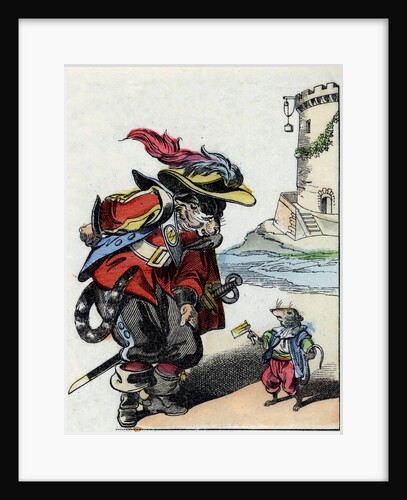 Illustration of Raminagrobis and a Mouse by Anonymous