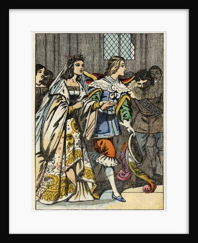 Illustration of the Marquis of Carabas Marrying the Princess by Anonymous