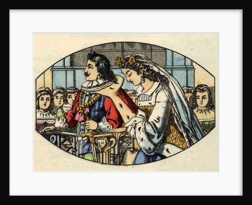 Illustration of the Marriage of Cinderella and the Prince by Anonymous