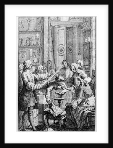 Illustration of Jean-Antoine Nollet Conducting a Test by Anonymous