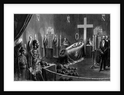 Illustration of Napoleon III Lying in State by Anonymous