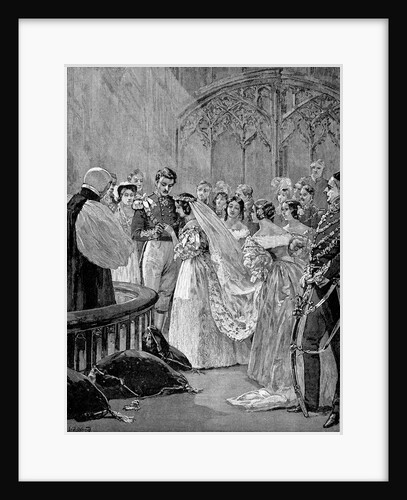 Illustration of the Marriage of Queen Victoria and Prince Albert by Anonymous