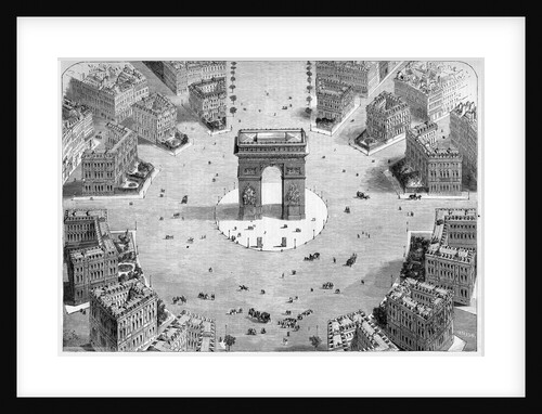 Illustration of the Place de l'Etoile by Anonymous