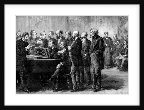 Illustration of Judges During a Musical Competition by Anonymous
