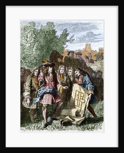 Illustration of the Foundation of the Hotel des Invalides by Anonymous