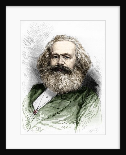 Portrait of Karl Marx by Anonymous