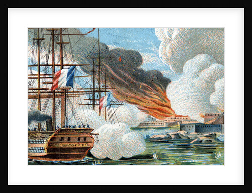 Illustration of the Battle of Bomarsund by Anonymous
