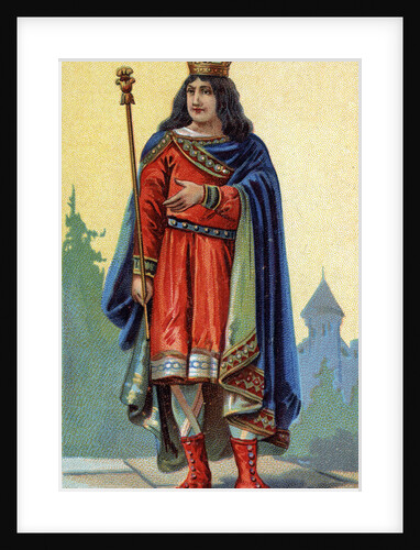Portrait of Childebert III, King of Neustria and Burgundy by Anonymous