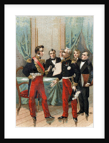 Illustration of the Marquis de Lafayette and the Duke of Orleans by Anonymous
